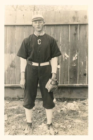 Vintage Journal Old Time Baseball Player