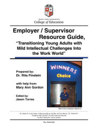 Title: Employer/Supervisor Resource Guide, Author: Dr. Rita Finstein