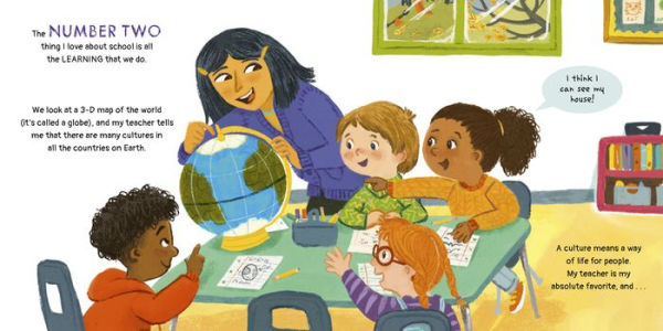 10 Things I Love About School: A Classroom Book for Kids