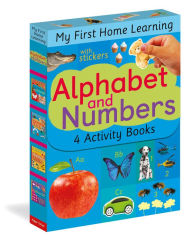 Title: Alphabet and Numbers: 4 Activity Book Boxed Set with Stickers: Alphabet A to M; Alphabet N to Z; Numbers 1 to 5; Numbers 6 to 10, Author: Tiger Tales