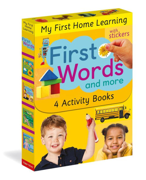 First Words and More: 4 Activity Book Boxed Set with Stickers: My Day; My World; Natural World; Things to Learn