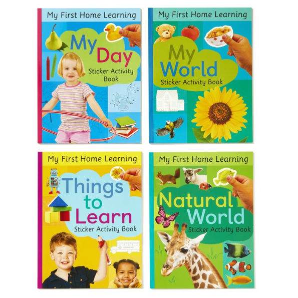 First Words and More: 4 Activity Book Boxed Set with Stickers: My Day; My World; Natural World; Things to Learn