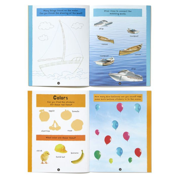 First Words and More: 4 Activity Book Boxed Set with Stickers: My Day; My World; Natural World; Things to Learn