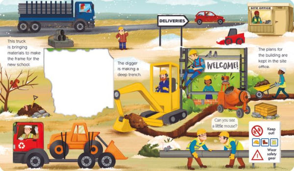 What Can You See? On a Construction Site: With Peek-Through Pages and Fun Facts!