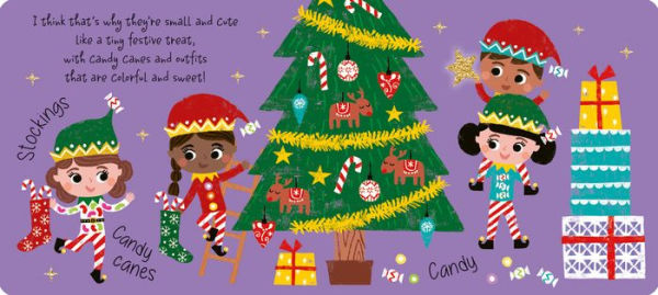 What Are Santa's Elves Made Of?: A Christmas Board Book for Kids and Toddlers