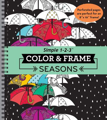 Color & Frame - Seasons (Adult Coloring Book)