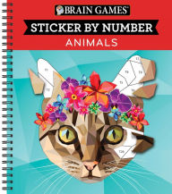 Title: Brain Games Color by Stickers Animals, Author: Ltd Publications International