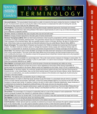 Title: Investment Terminology: Speedy Study Guides, Author: Speedy Publishing