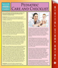 Title: Pediatric Care and Checklist: Speedy Study Guides, Author: Speedy Publishing