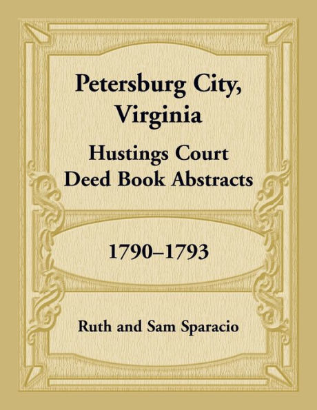 Petersburg City, Virginia Hustings Court Deed Book