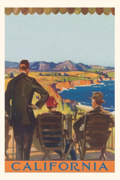 Vintage Journal California Coastal Travel Poster
