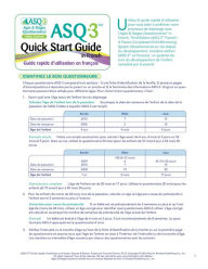 Title: Asq-3(tm) Quick Start Guide in French, Author: Jane Squires