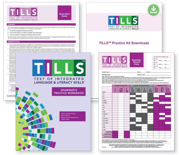 Test of Integrated Language and Literacy Skills: TILLS Practice Kit / Edition 1