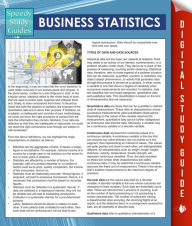 Title: Business Statistics (Speedy Study Guides), Author: Speedy Publishing