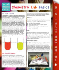 Title: Chemistry Lab Basics (Speedy Study Guides), Author: Speedy Publishing