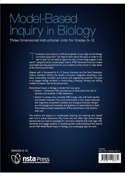 Model-Based Inquiry in Biology: Three-Dimensional Instructional Units for Grades 9-12