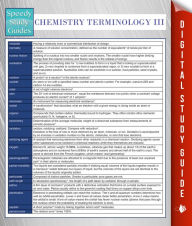 Title: Chemistry Terminology III (Speedy Study Guides), Author: Speedy Publishing