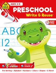 Title: School Zone Preschool Write & Reuse Workbook, Author: School Zone