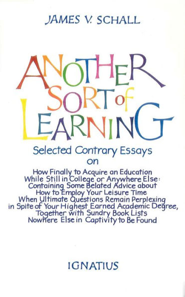 Another Sort of Learning
