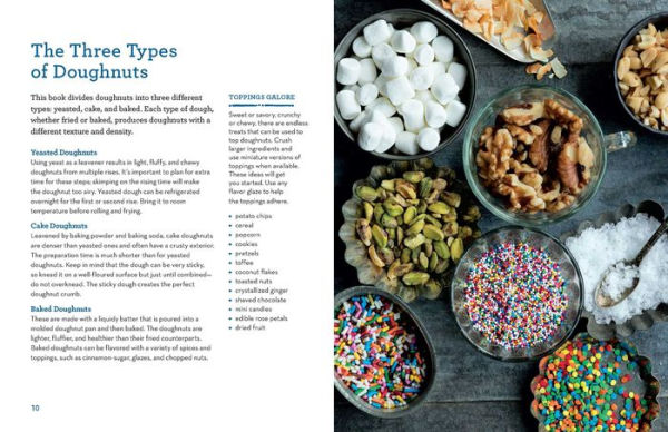 The Doughnut Cookbook: Easy Recipes for Baked and Fried Doughnuts