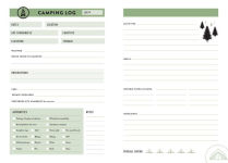 Alternative view 2 of The Camper's Journal (Outdoor Journal; Camping Log Book; Travel Diary)