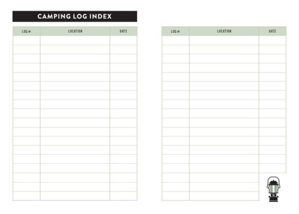 The Camper's Journal (Outdoor Journal; Camping Log Book; Travel Diary)