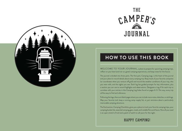 The Camper's Journal (Outdoor Journal; Camping Log Book; Travel Diary)