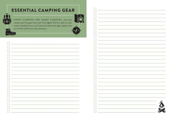 The Camper's Journal (Outdoor Journal; Camping Log Book; Travel Diary)