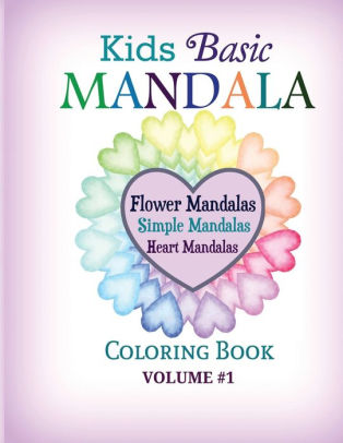 kids basic mandala coloring book flower mandalas simple mandalas