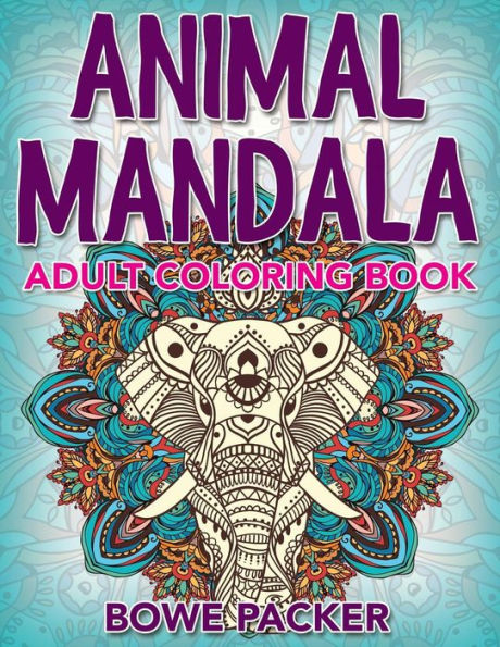 Animal Mandala: Adult Coloring Book