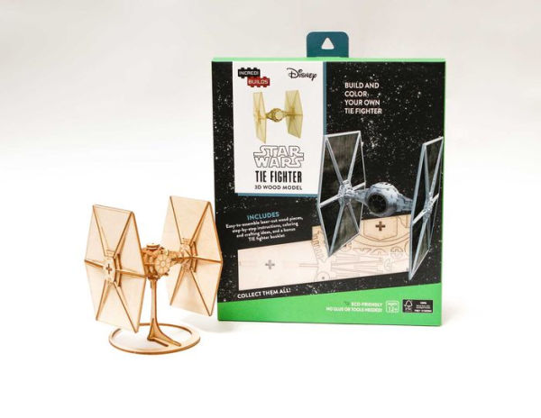 IncrediBuilds: Star Wars: Tie Fighter 3D Wood Model