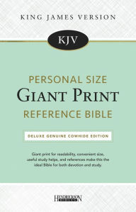 Title: KJV Personal Size Giant Print Reference Bible (Genuine Leather, Black, Red Letter), Author: Hendrickson Publishers