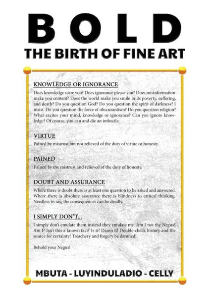 Bold - The Birth of Fine Art