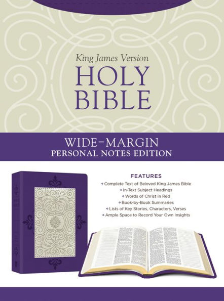 Holy Bible: Wide-Margin Personal Notes Edition [Lavender Plume]