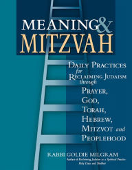 Title: Meaning & Mitzvah: Daily Practices for Reclaiming Judaism through Prayer, God, Torah, Hebrew, Mitzvot and Peoplehood, Author: Goldie Milgram