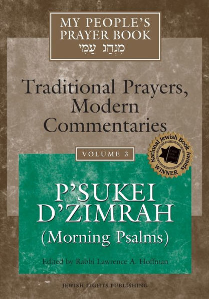 My People's Prayer Book Vol 3: P'sukei D'zimrah (Morning Psalms)