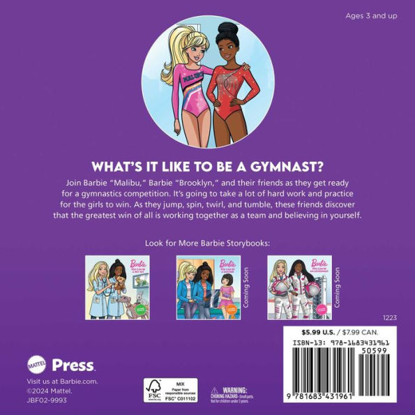Barbie: You Can Be A Gymnast, Book by Becky Matheson, Mattel, Susanna  Amati, Lainee Gant, Official Publisher Page