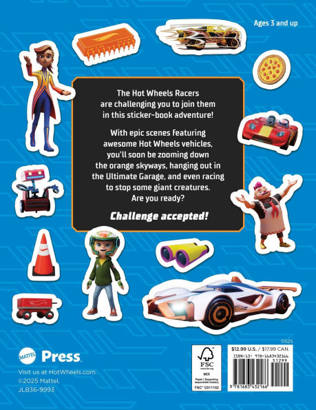 Hot Wheels Let's Race: Revved-Up Sticker Book