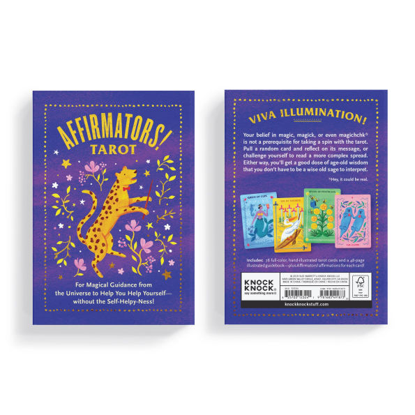 Affirmators! Tarot Cards Deck - Daily Affirmation Tarot Cards with Positive Affirmations For Magical Guidance from the Universe to Help You Help Yourself without the Self-Helpy-Ness