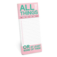 Title: All The Things Make-a-List Pad
