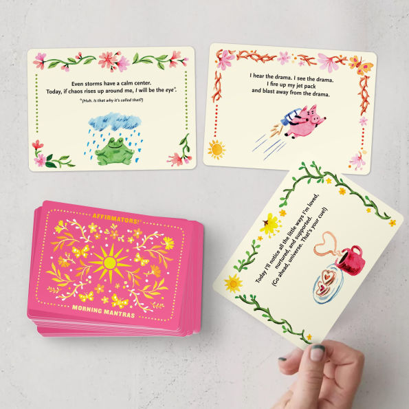 Affirmators! Mantras Morning Day Affirmation Cards Deck (30 Cards)