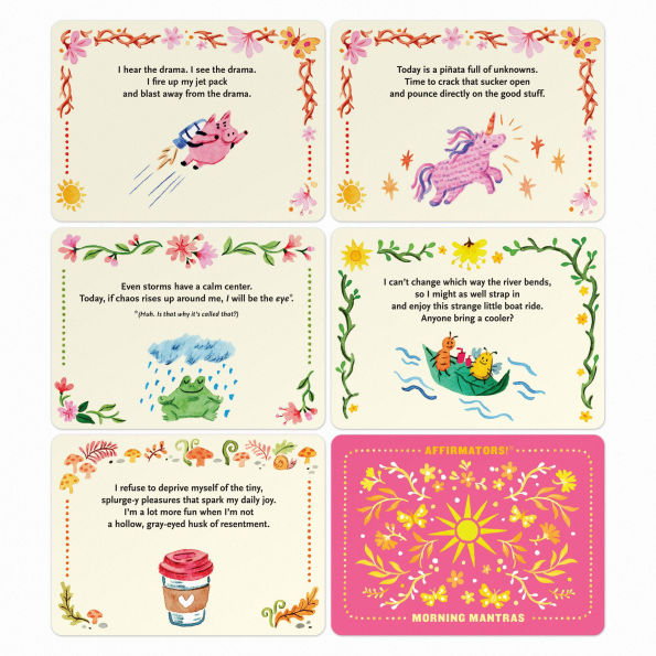 Affirmators! Mantras Morning Day Affirmation Cards Deck (30 Cards)