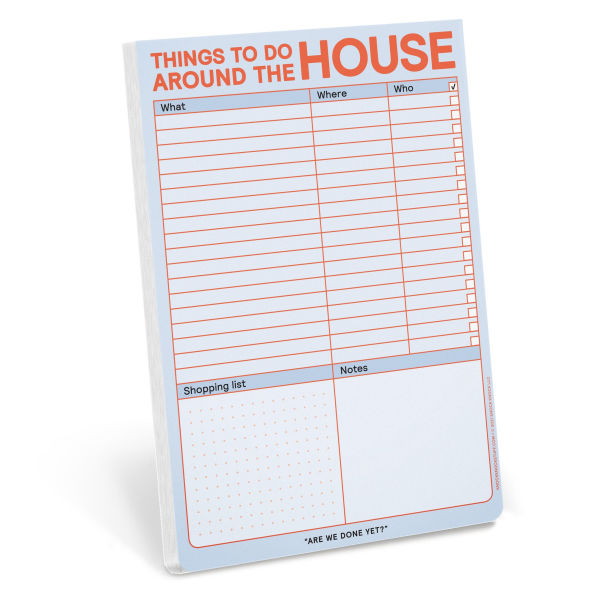 Things to Do Around the House Notepad with Magnet (Pastel Edition)