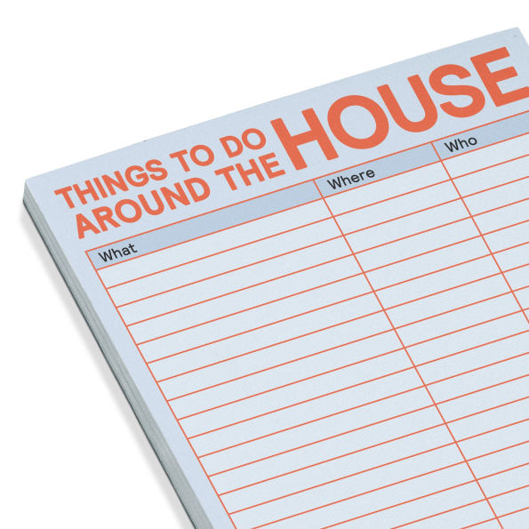 Things to Do Around the House Notepad with Magnet (Pastel Edition)