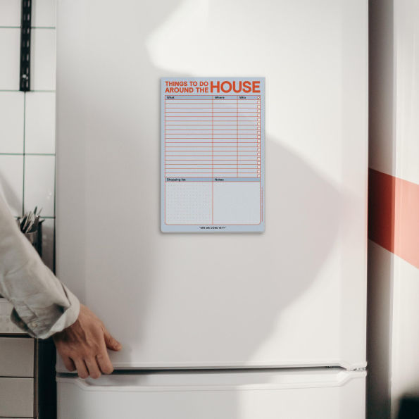 Things to Do Around the House Notepad with Magnet (Pastel Edition)