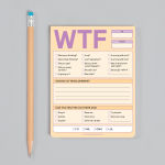 Alternative view 2 of WTF Nifty Note Pad (Pastel Version)