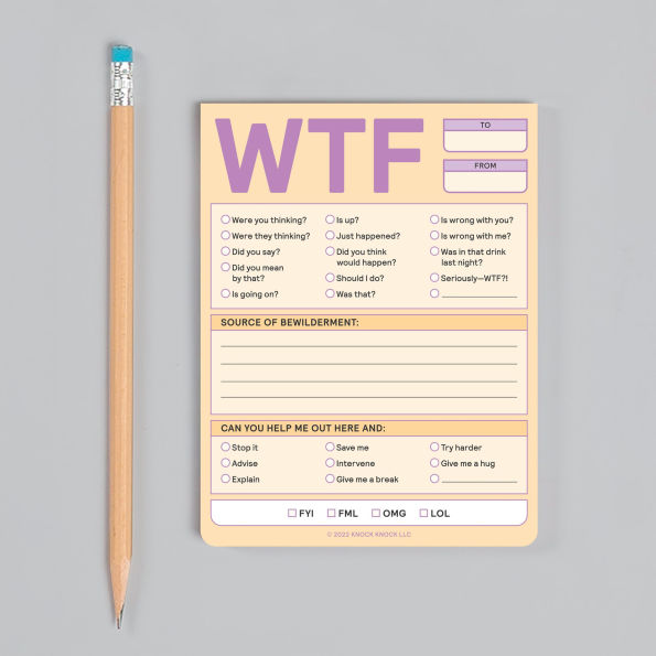 WTF Nifty Note Pad (Pastel Version)