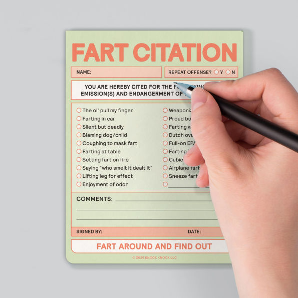 Fart Citation Nifty Note Pad