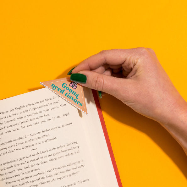 Romance Lovers Bookmark Corners, Set of 3 Unique Cardstock Bookmarks