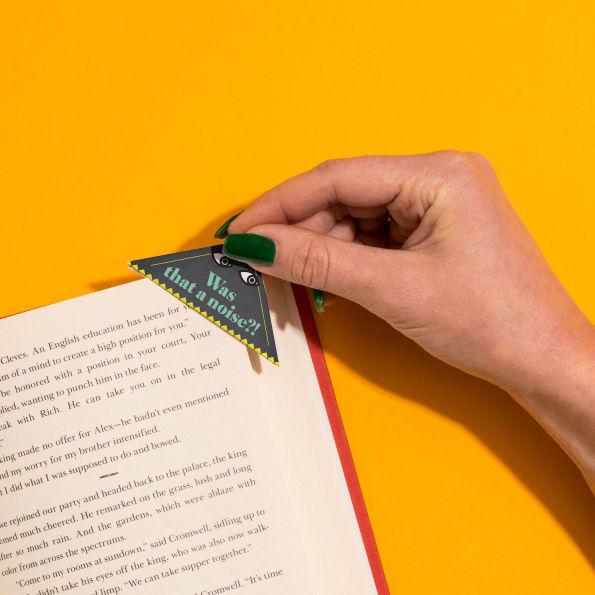 Mystery & True Crime Lovers Bookmark Corners, Set of 3 Unique Cardstock Bookmarks